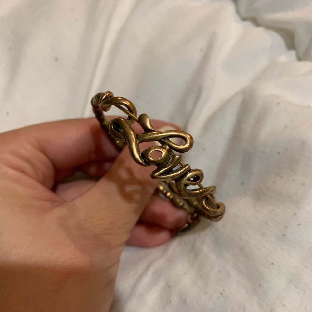 Alex and Ani love bracelet